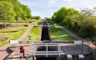 The locks at Foxton Locks
