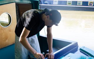 Refilling the water on a narrowboat instructional guide